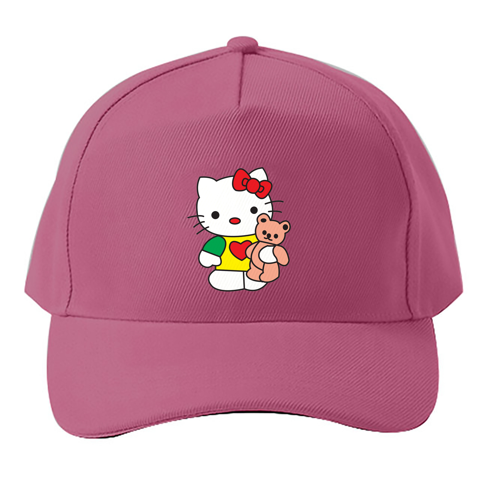 （画像用） Hello Kitty ハローキティ ベースボールキャップ 綿100％ 男女兼用 帽子 スポーツ